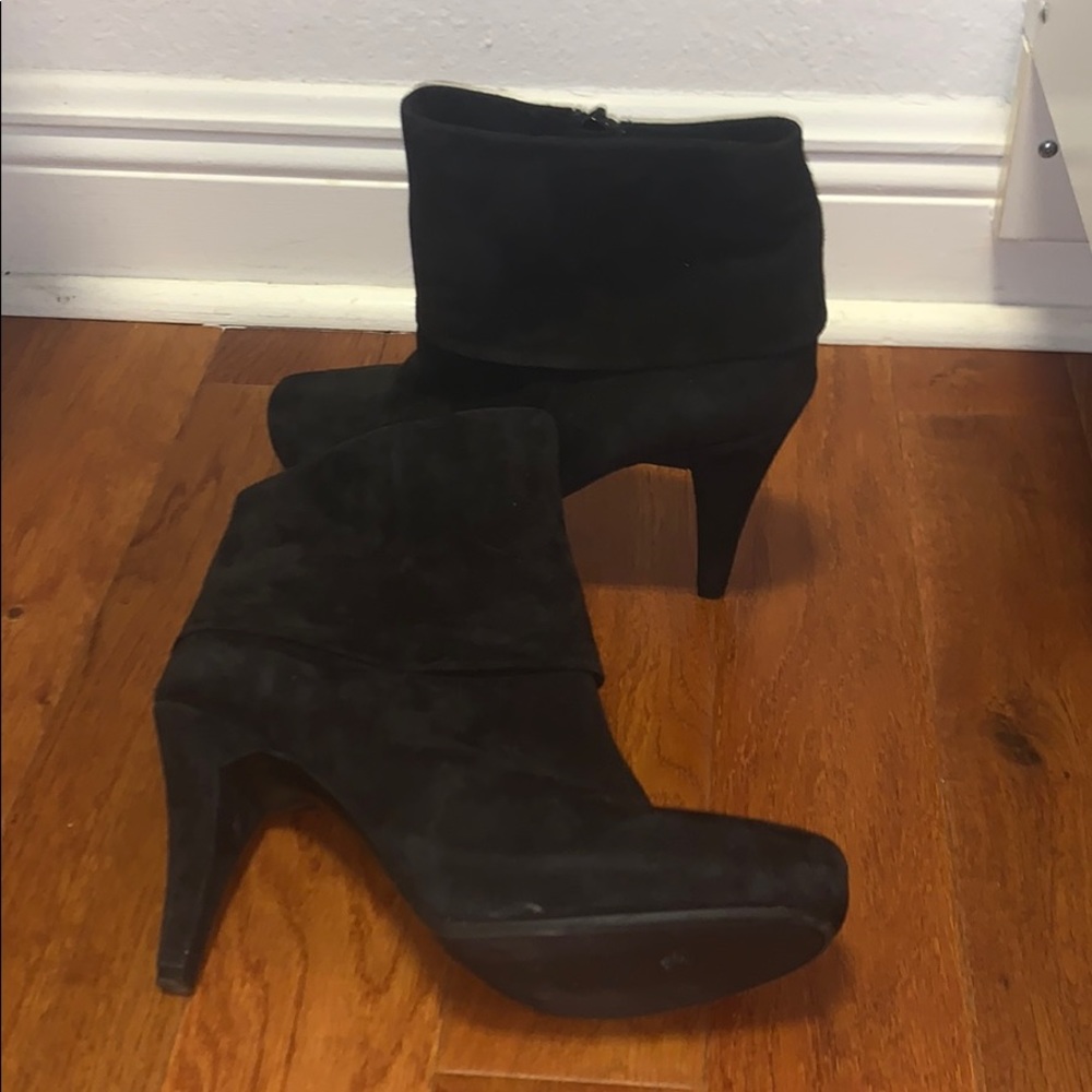 Black Suede Booties